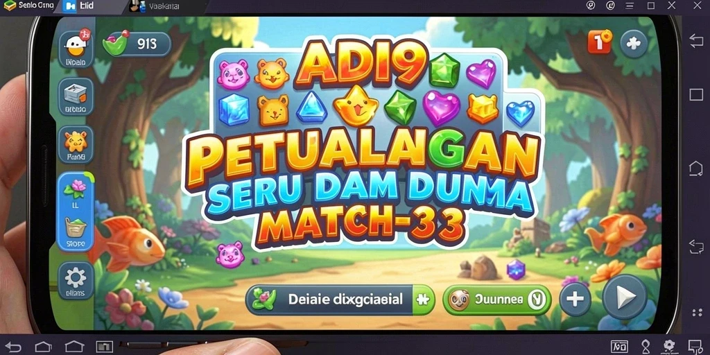 Tampilan gameplay seru ADI99 dengan grafik warna-warni yang menawan.