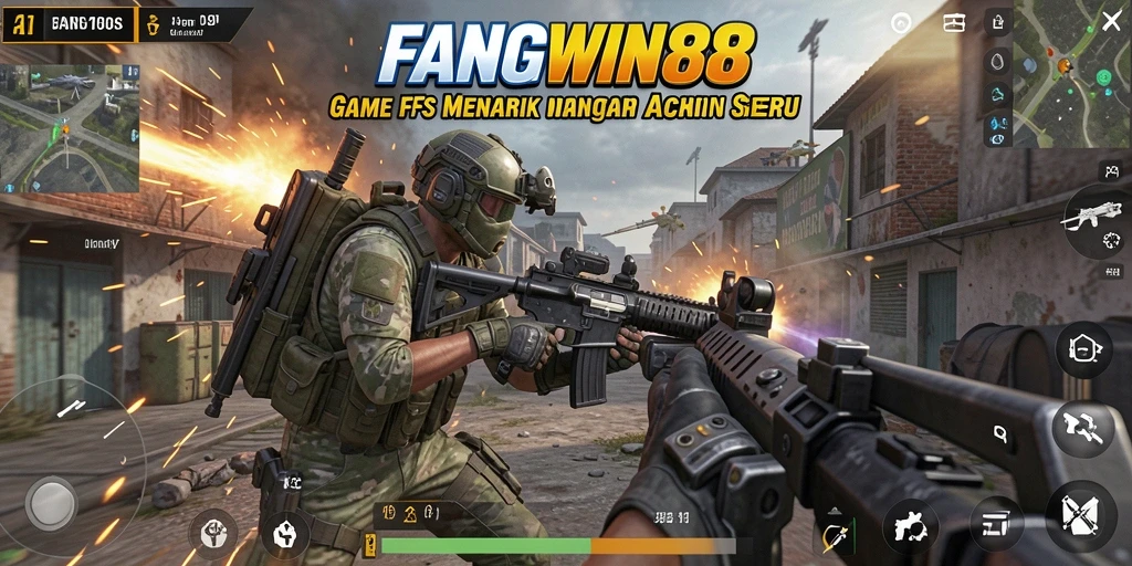 Gameplay seru dalam aksi tembak-tembakan FPS.