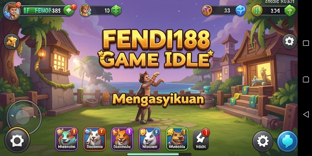 Screenshot gameplay FENDI188 menampilkan aksi seru dan kemajuan karakter.