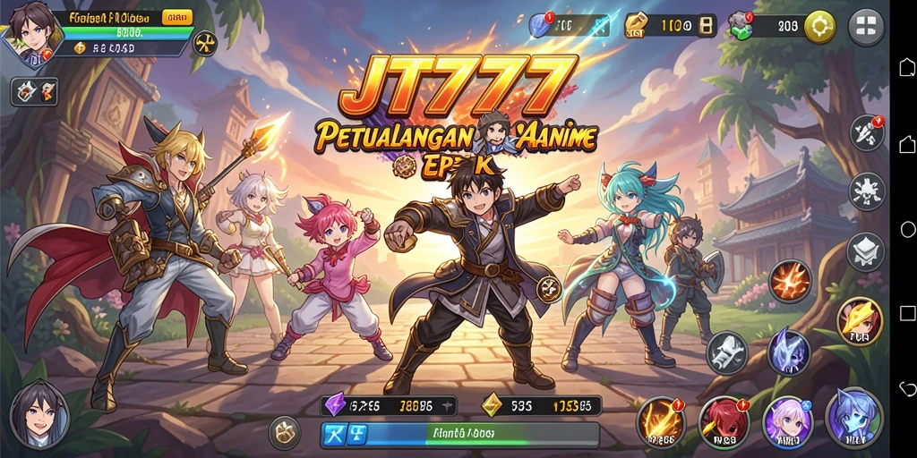 Screenshot gameplay JT777, menampilkan aksi bertarung yang mendebarkan.