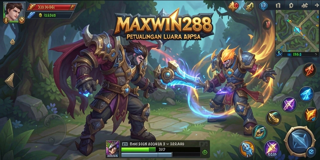 Tampilan gameplay seru di MAXWIN288 dengan aksi petualangan ARPG yang mendebarkan.
