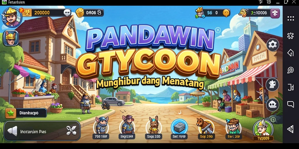 Tampilan gameplay menarik dari PANDAWIN yang penuh strategi.