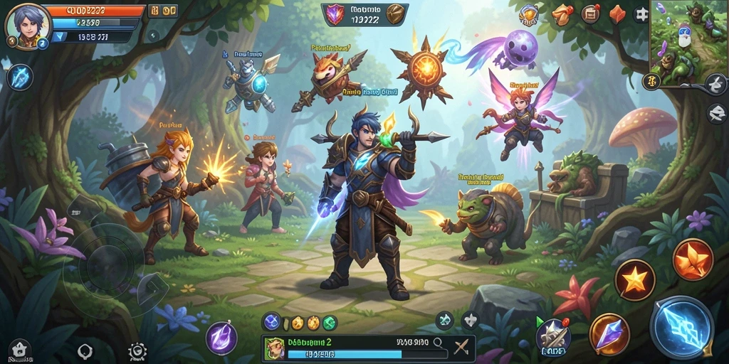 Gambaran gameplay mendebarkan di dunia fantasi QQ222.
