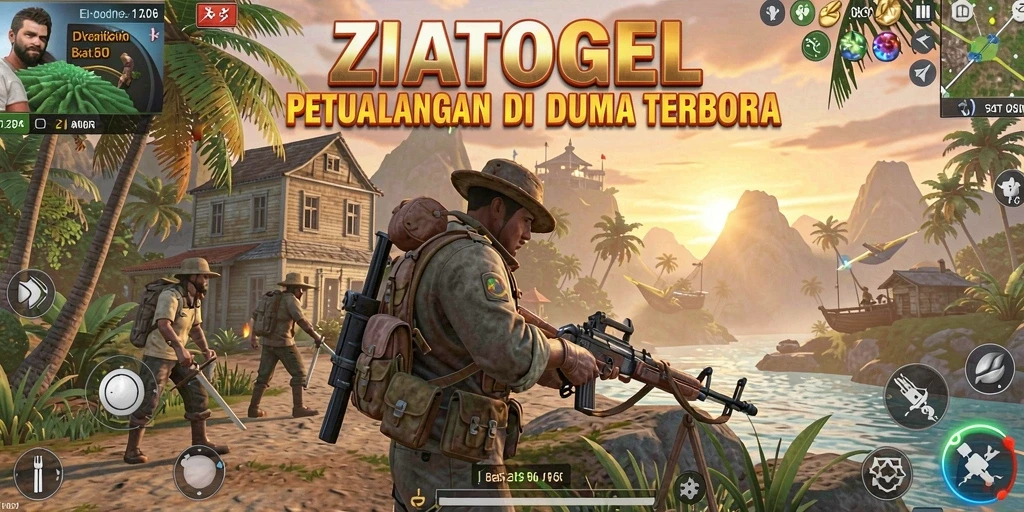 Tampilan gameplay menunjukkan petualangan seru di dunia terbuka ZIATOGEL.